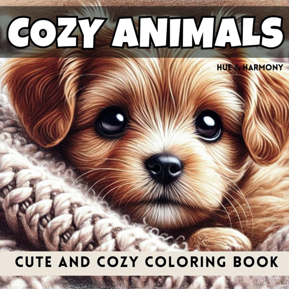 Cozy Animals Coloring Book